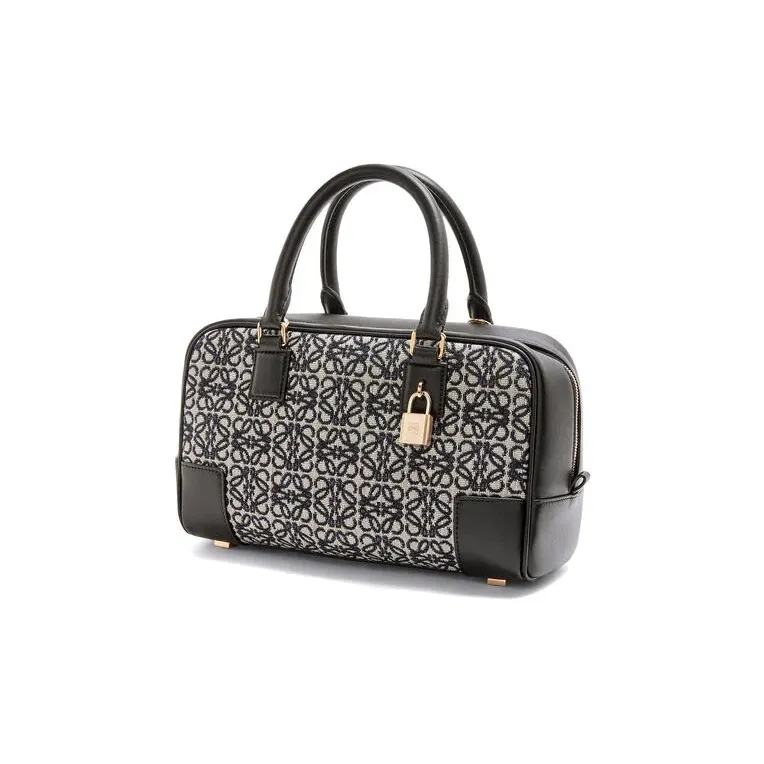 LOEWE Amazona Calfskin Shoulder Bag, Crossbody Bag, Handbag Trumpets Women's Marine Blue/Gray-1