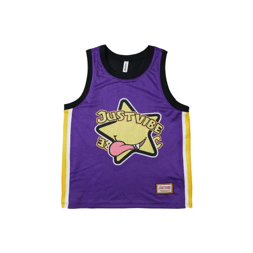 JUST VIBE Basketball Jerseys Unisex Purple