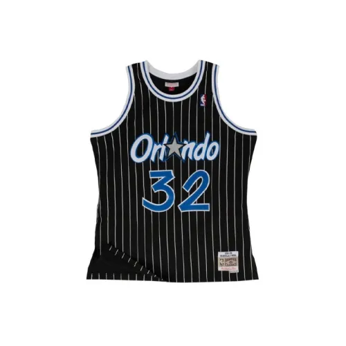 Mitchell Ness Basketball Jerseys Men Blue Black