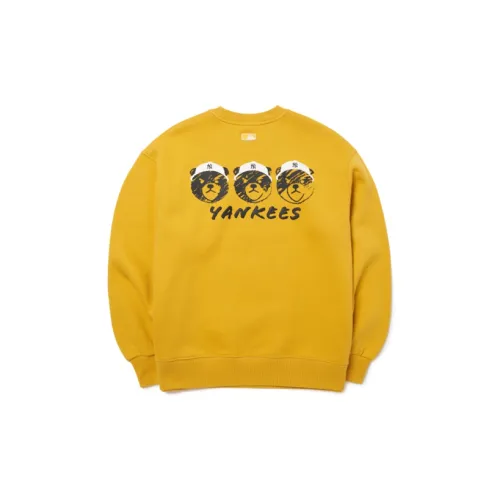 MLB Frown Bear Series Sweatshirts Unisex Yellow