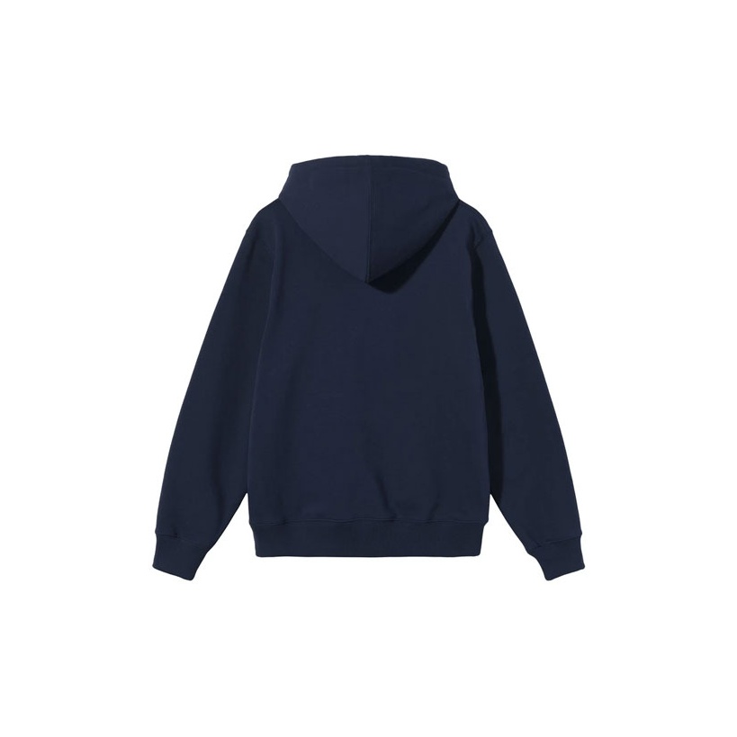 『Stussy』Stu Applique Hoodie★Blue★25SS★ Stüssy: Men's Applique Hoodie (Blue) | DSMNY E-SHOP
