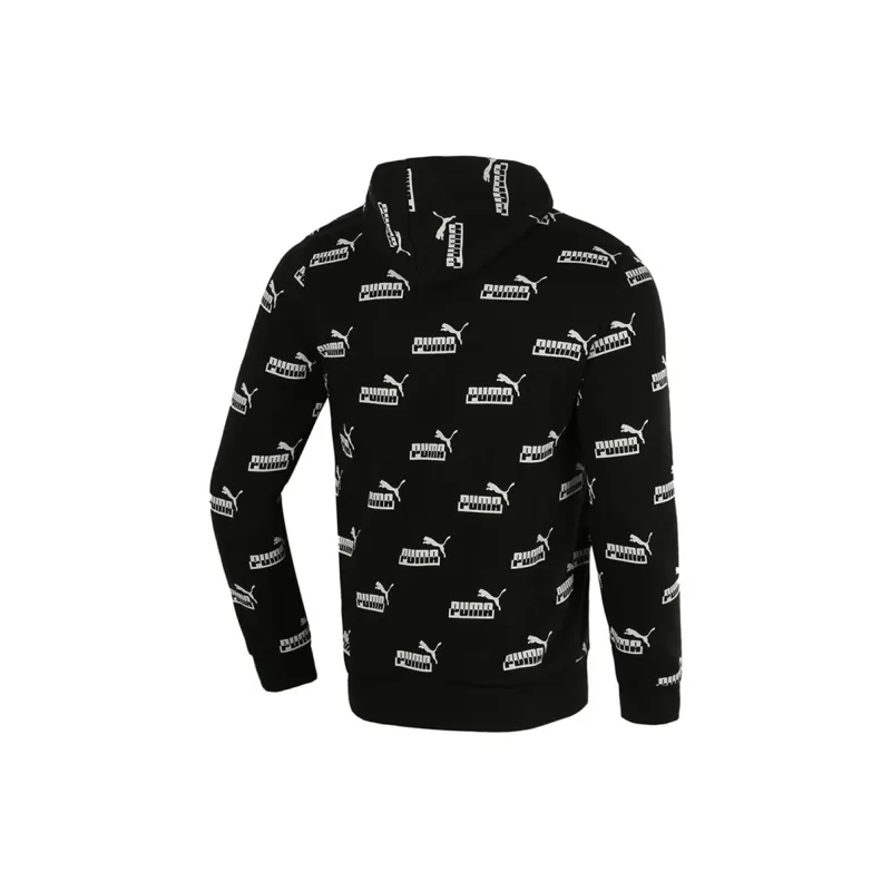 PUMA Logo Printed Sweatshirts Men Black-1