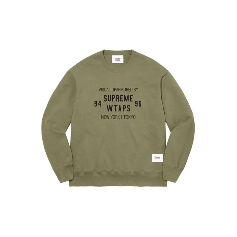 Supreme Wtaps Crewneck Khaki M - POIZON 