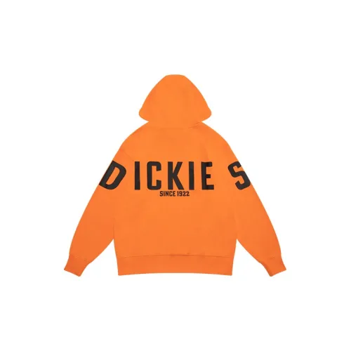 Dickies Unisex Logo Printing Hoodie Orange Sweatshirt