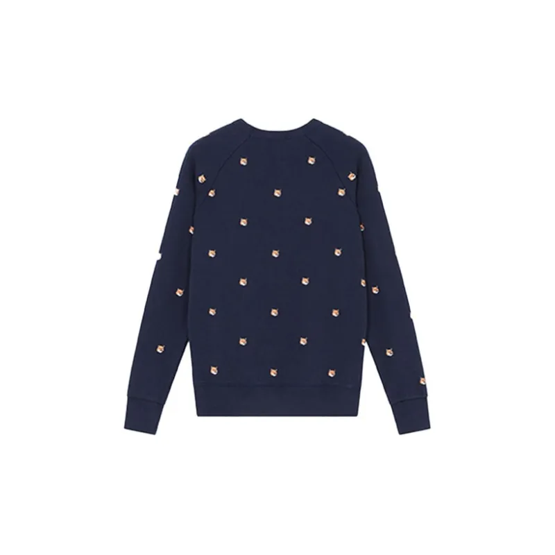 Maison Kitsune Sweatshirts Unisex Navy Blue-1