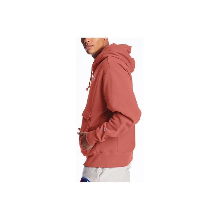 Champion Hooded Regular Sweatshirt Men's Pink-2