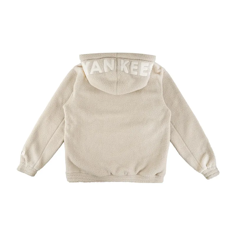 MLB New York Yankees Sweatshirts Unisex Beige-1