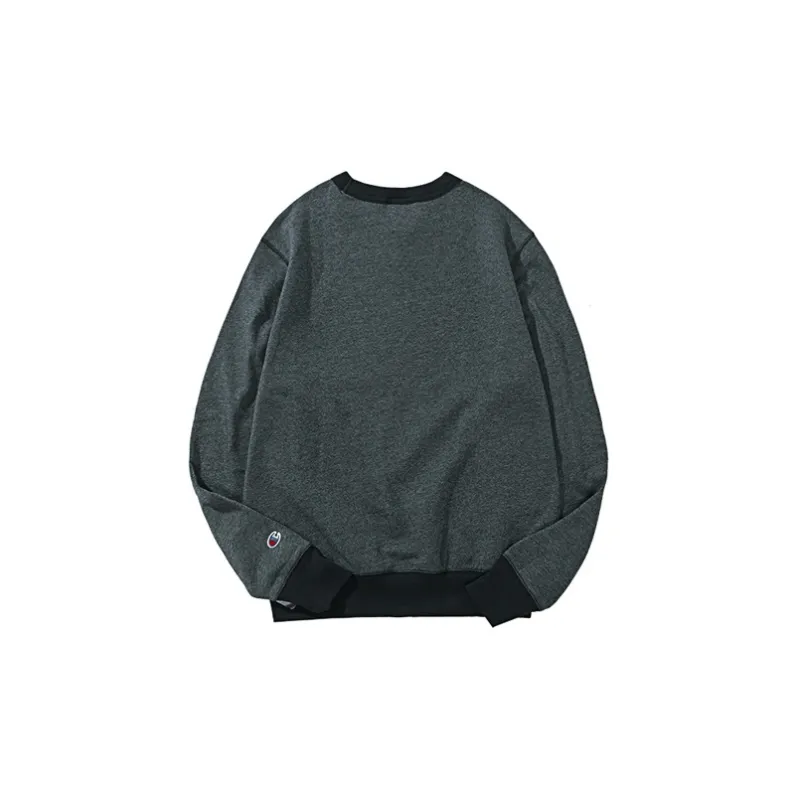 Champion Moderate Crew Neck Loose Fit Regular Sweatshirt US Version Unisex Gray-1