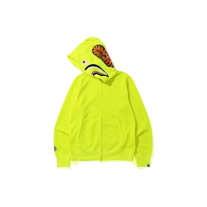 Bape Neon Shark Full Zip Hoodie-3