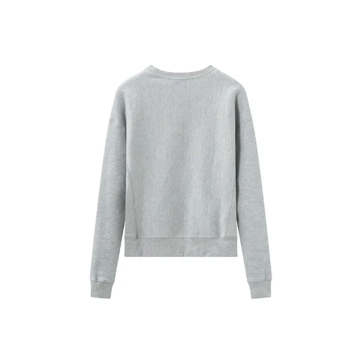 Champion Crew Neck Regular Sweatshirt US Version Unisex Light Gray-1