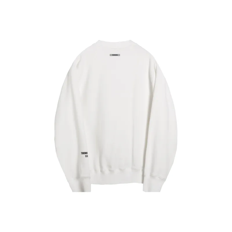 COKEIN x Tikimomoka Autumn And Winter Season Crew Neck Loose Fit Long Sleeved Sweatshirt Unisex Earth Tones-7