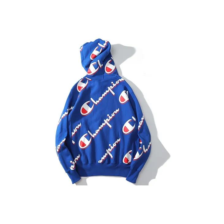 Champion Sweatshirt US Version Unisex Royal Blue-1