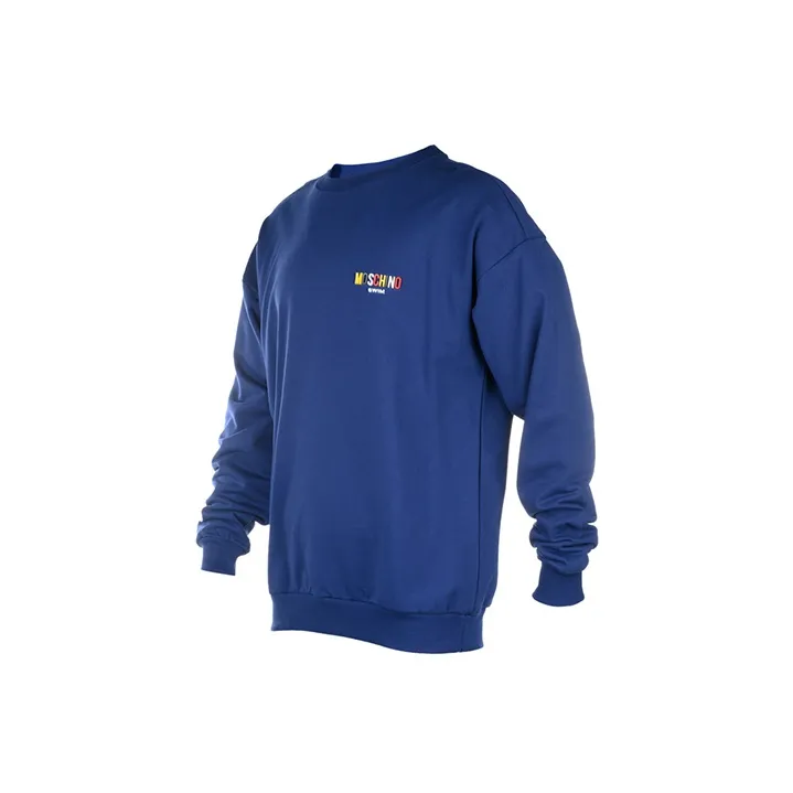 MOSCHINO Letter Print Crew Neck Sweatshirt-2