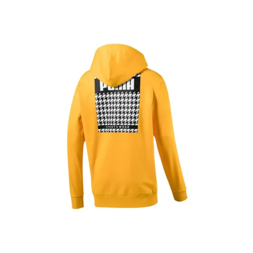 PUMA AOP Sweatshirts Men Fishtail Chrysanthemum Yellow