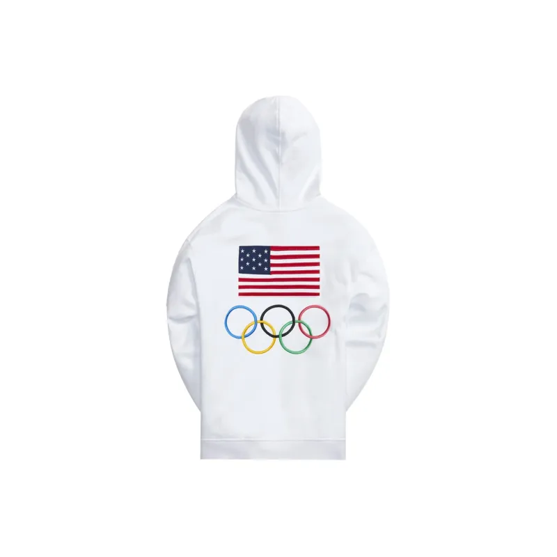 KITH For Team Usa Flag Williams Iii Hoodie 'White'-1