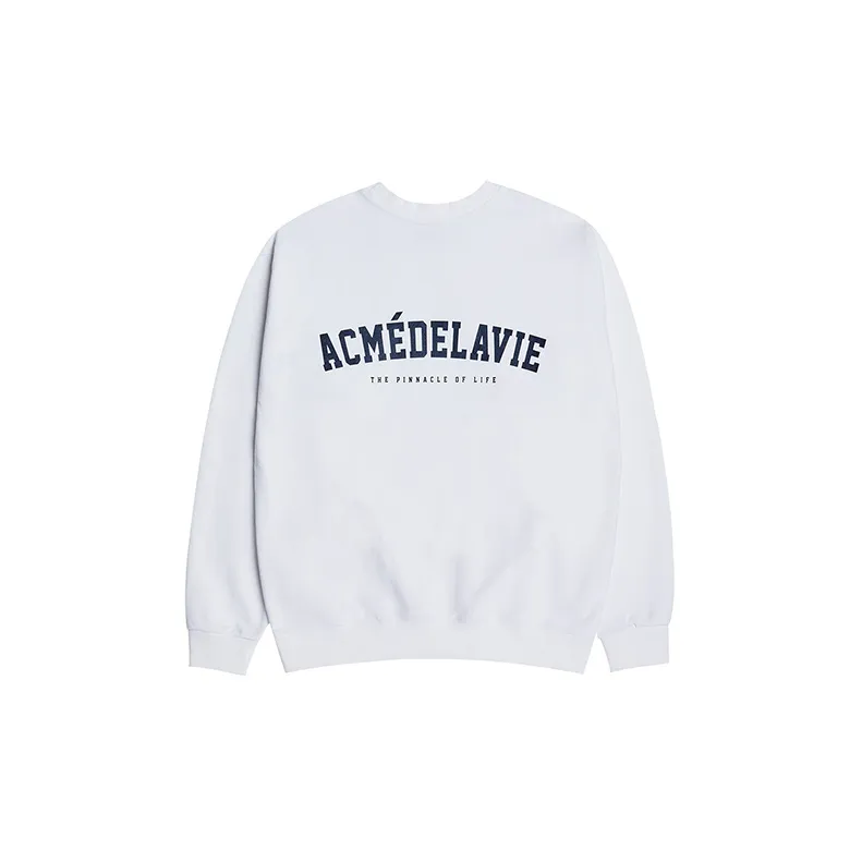 Acme De La Vie/ADLV Crew Neck Regular Sweatshirt Unisex White-1