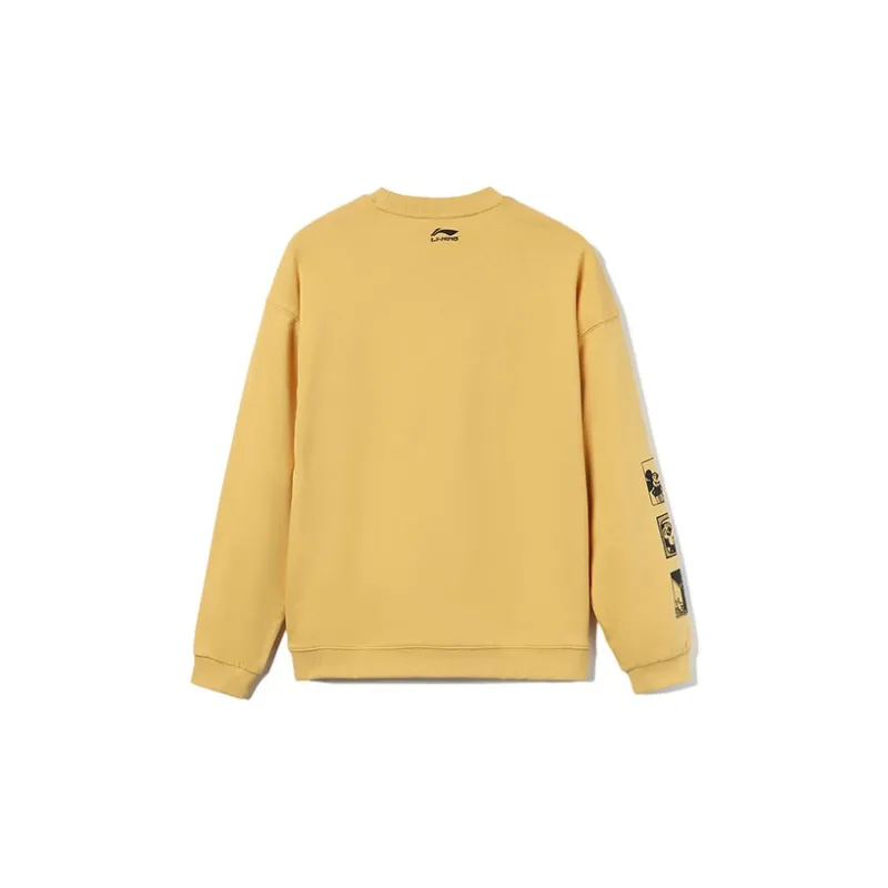 LiNing x Disney Sweatshirt Men's Light Ochre Yellow-1