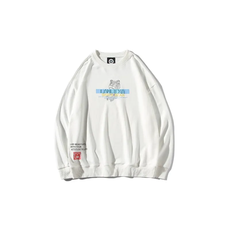LAMLICKA Crew Neck Loose Fit Regular Sweatshirt Unisex-9