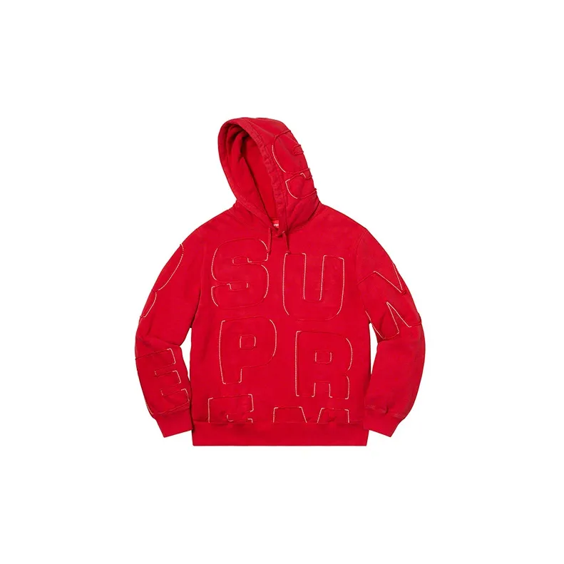 Supreme Cutout Letters Hooded Sweatshirt-4