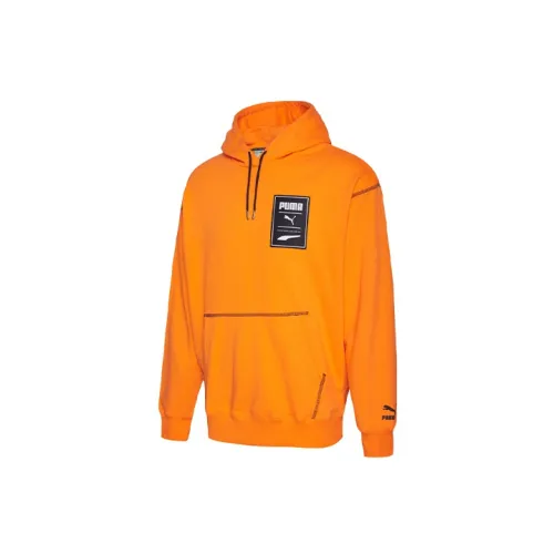 PUMA Sweatshirts Men Bright Orange