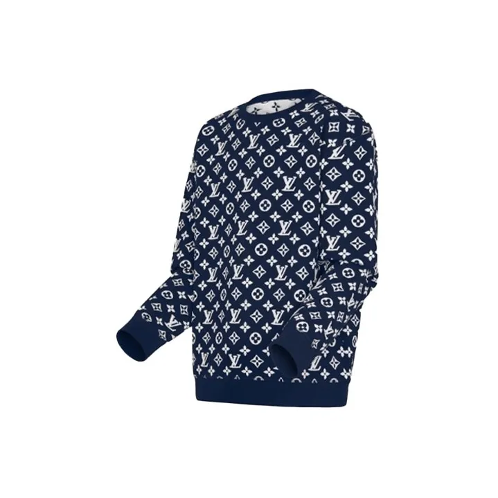 LOUIS VUITTON Lv Monogram Jacquard Crewneck-2