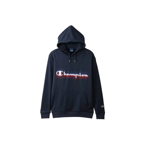 Champion Sweatshirts Unisex Navy Blue