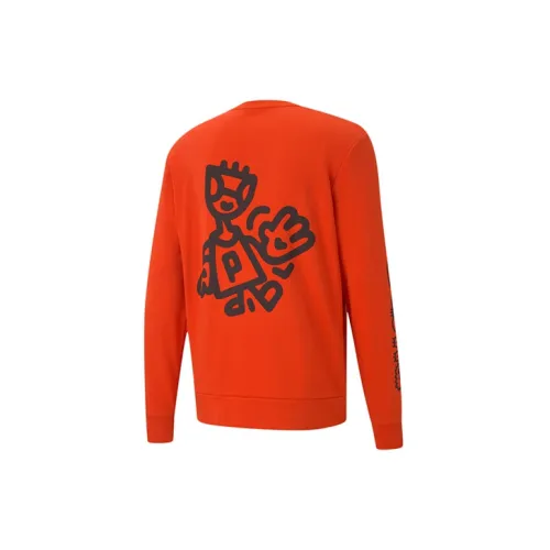 Mr Doodle X PUMA Sweatshirts Men Fresh Orange