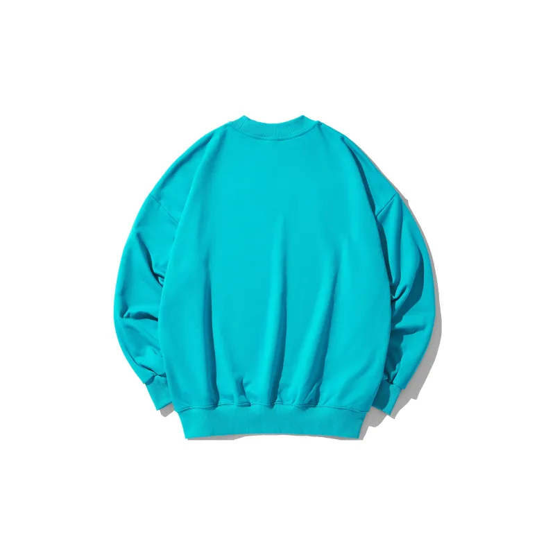 GUKUUL Cartoon Bear Letter Print Crew Neck Pullover Sweatshirt Unisex-1