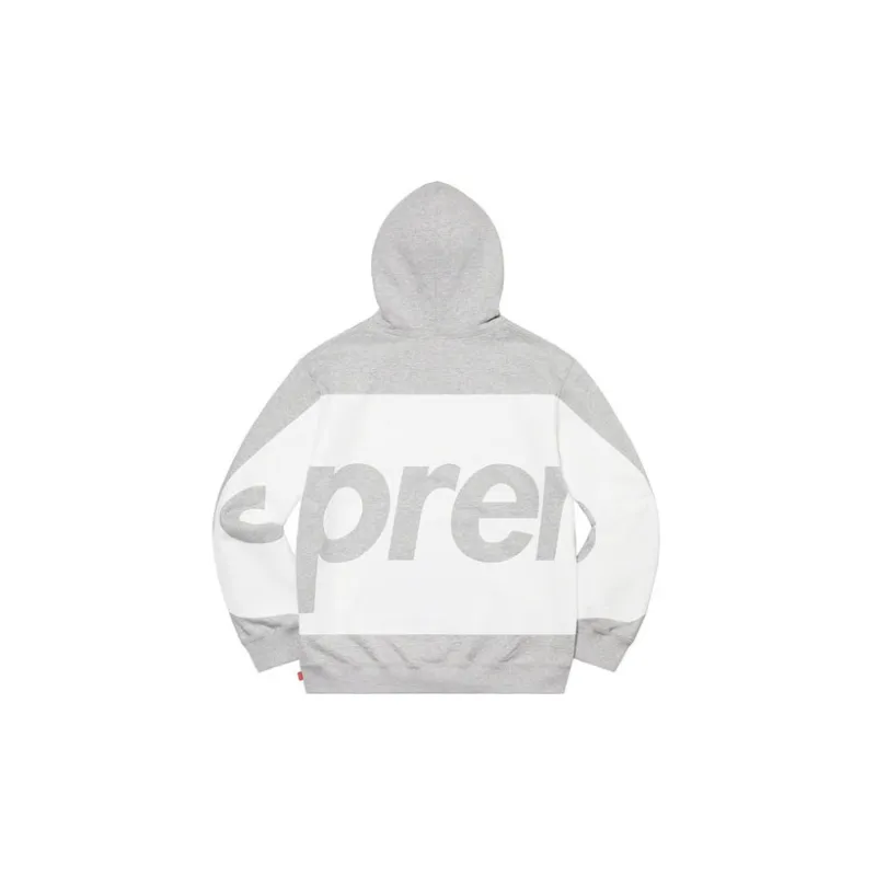 Supreme Embossed Logo Hooded Sweatshirt Gray XL - POIZON