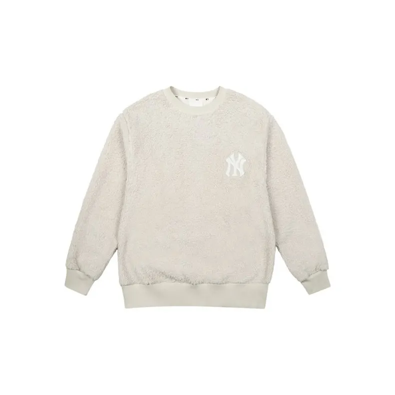MLB New York Yankees Sweatshirts Unisex Ecru-1