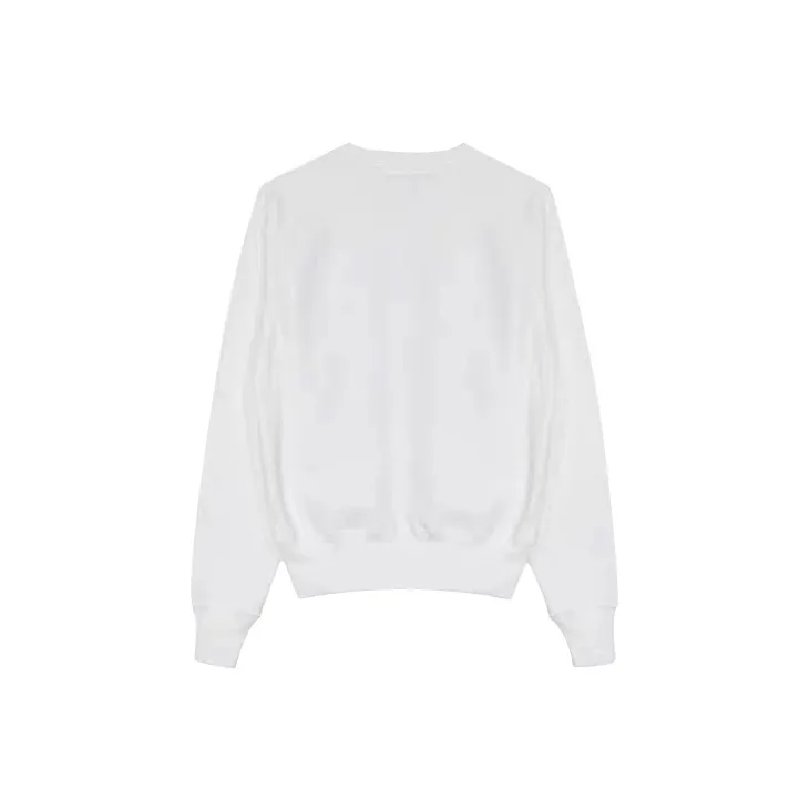 Champion Crew Neck Loose Fit Regular Sweatshirt US Version Unisex White-1
