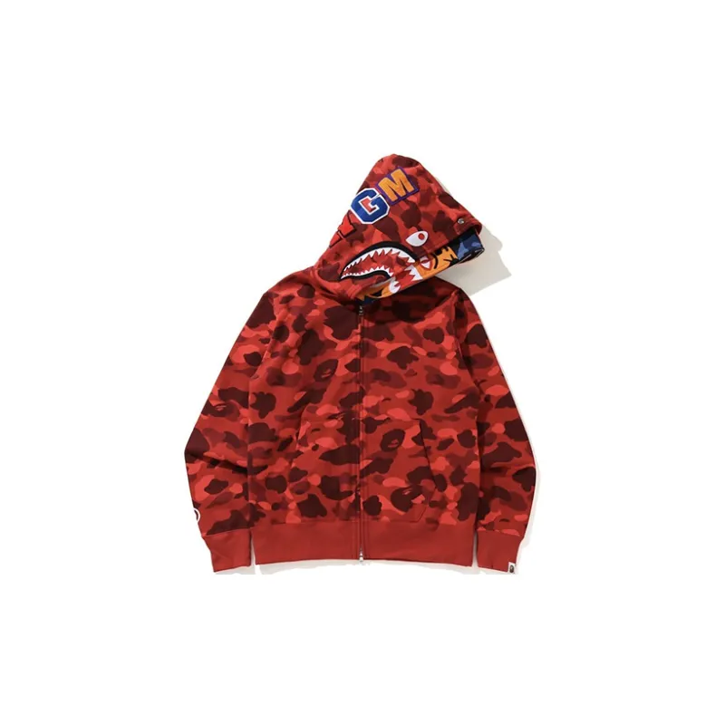 Bape Color Camo Champion Full Zip Hoodie-5