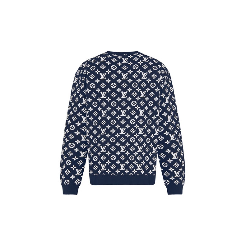 Full monogram jacquard crew neck louis vuitton sale