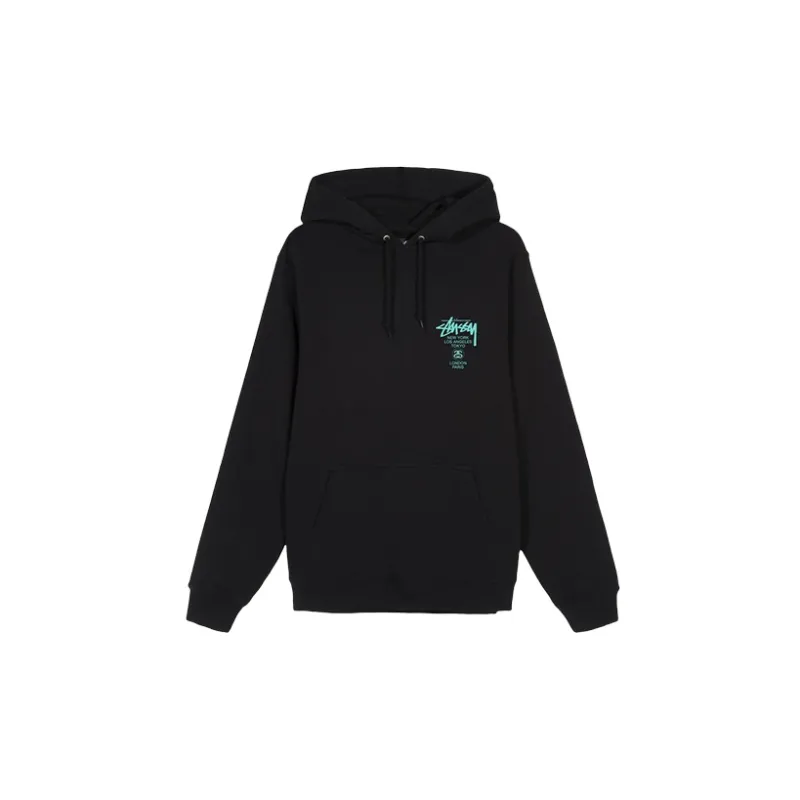 Stussy World Tour Hood 'Black/Blue'-1