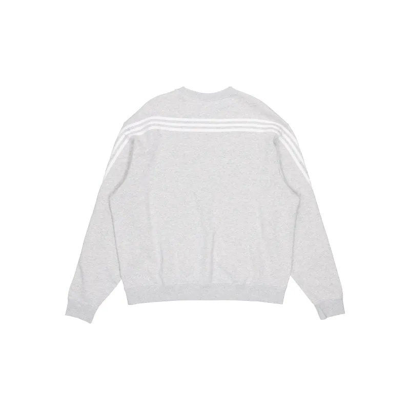 Adidas Originals 3 Stripes Sweatshirts Men Medium Gray-1