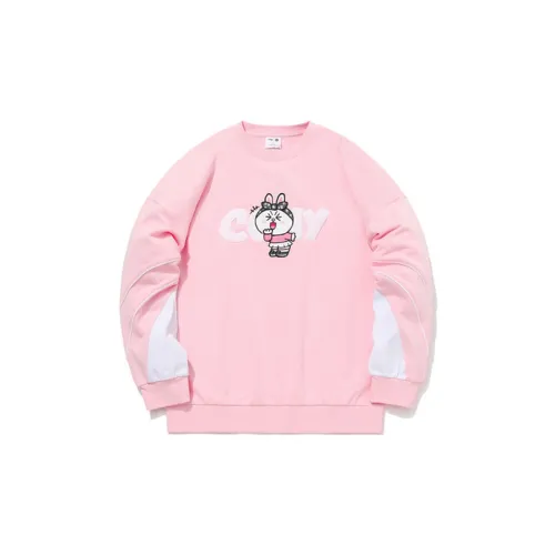 Line Friends X LINING Sweatshirts Unisex Pink