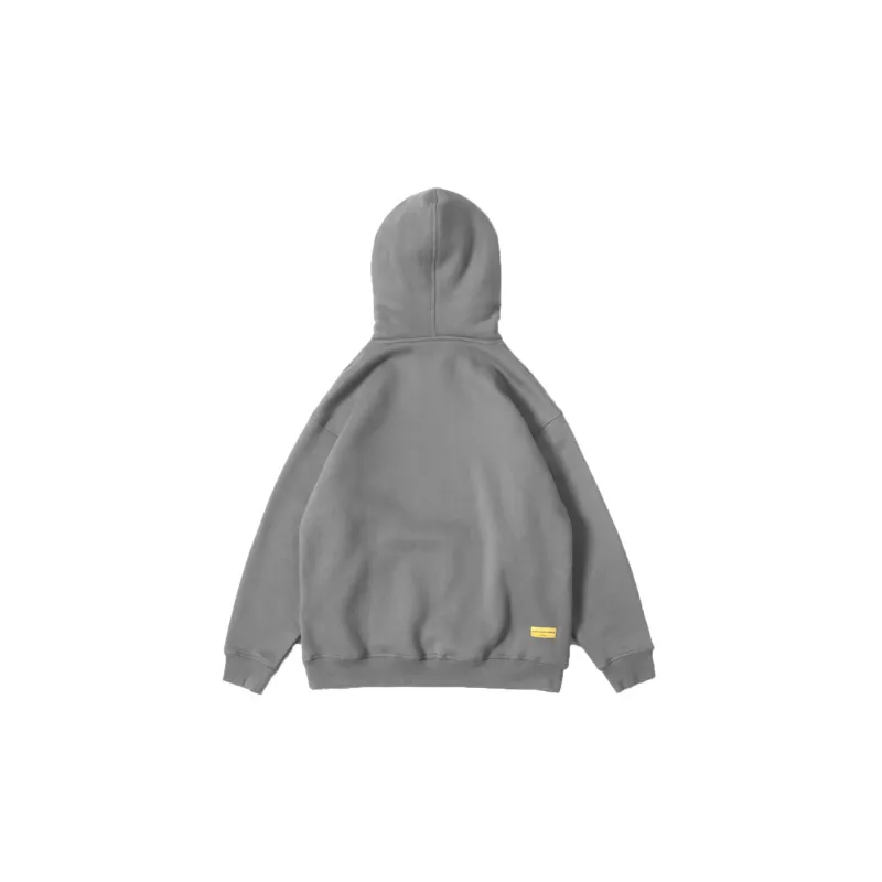 DAKYAM Hooded Regular Sweatshirt Winter Unisex Dusty Gray-1