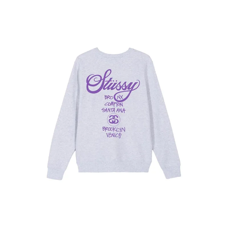 Stussy World Tour Crew 'Black/Purple'-3