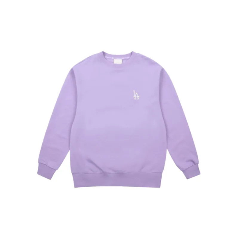 MLB Los Angeles Dodgers Sweatshirt Unisex Light Purple-1