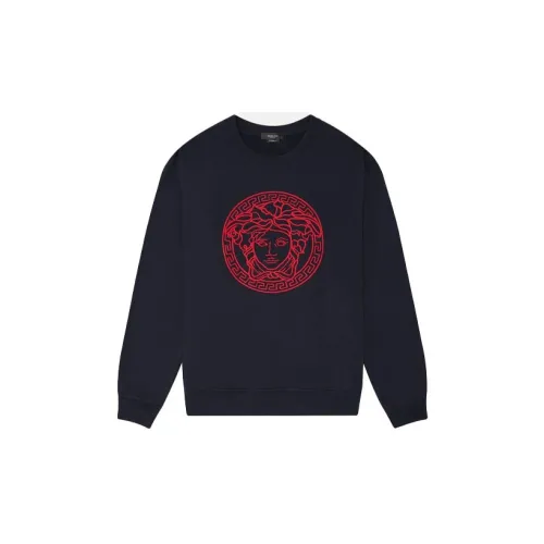 VERSACE Sweatshirts Men Dark Blue