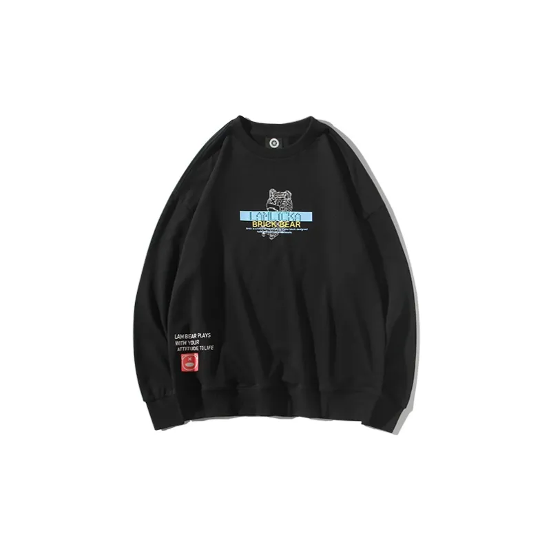 LAMLICKA Crew Neck Loose Fit Regular Sweatshirt Unisex-5
