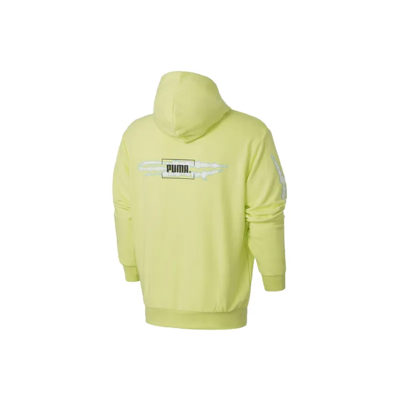 PUMA Sweatshirts Men Green Yellow-1
