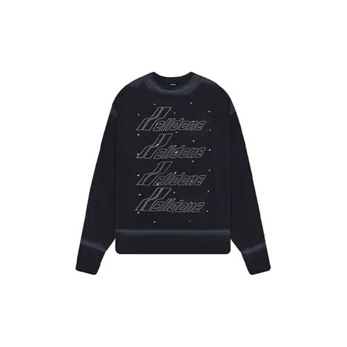 WE11DONE Sweatshirts Unisex Black Gray