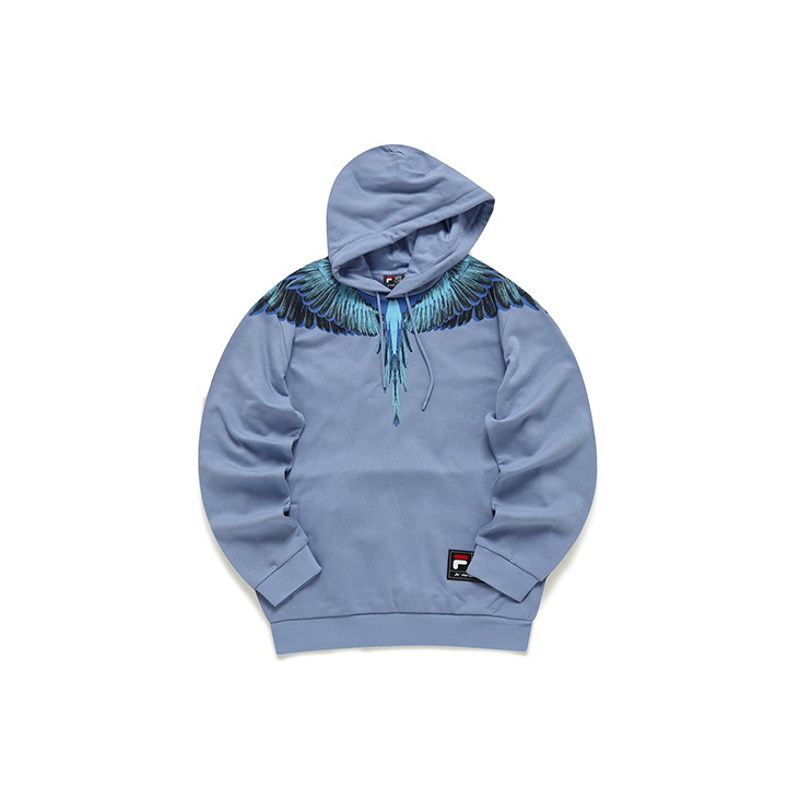 Fila Fusion Blue Hoodies Sweatshirts for Women s Men s Sneakers Clothing Sale New POIZON