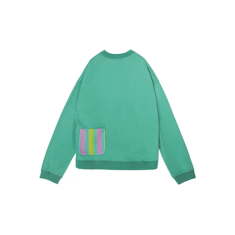Umamiism x Coca cola Crew Neck Loose Fit Regular Sweatshirt Unisex Green-1