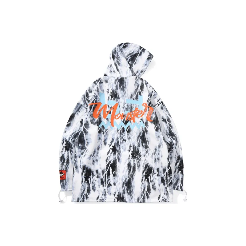 Bt Hooded Loose Fit Regular Sweatshirt Unisex White-1