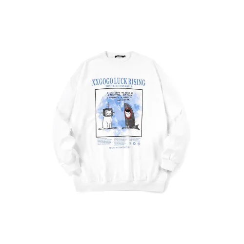 XXGOGO Sweatshirts Unisex White