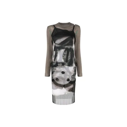 Givenchy Long-Sleeved Dresses Women's Brown