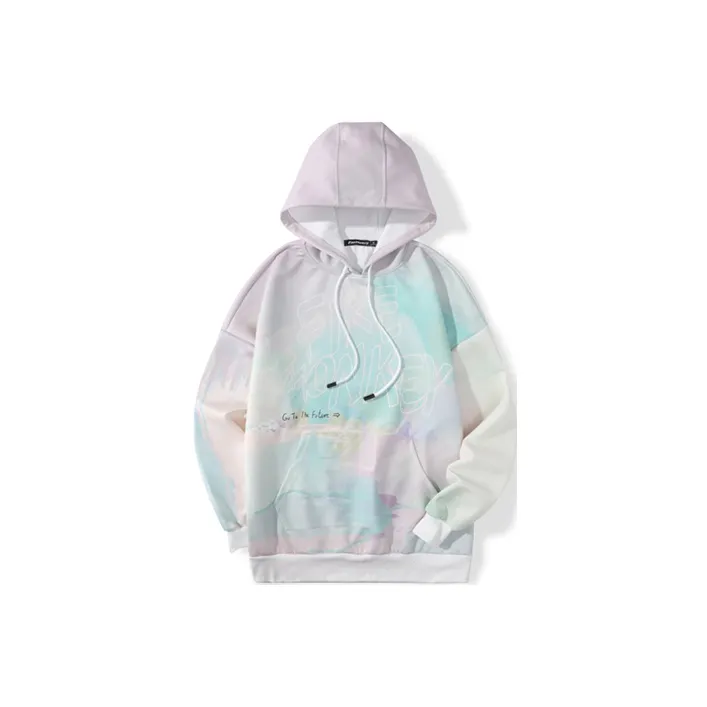 FireMonkey Hooded Loose Fit Regular Sweatshirt Unisex Cherry Blossom Pink-1