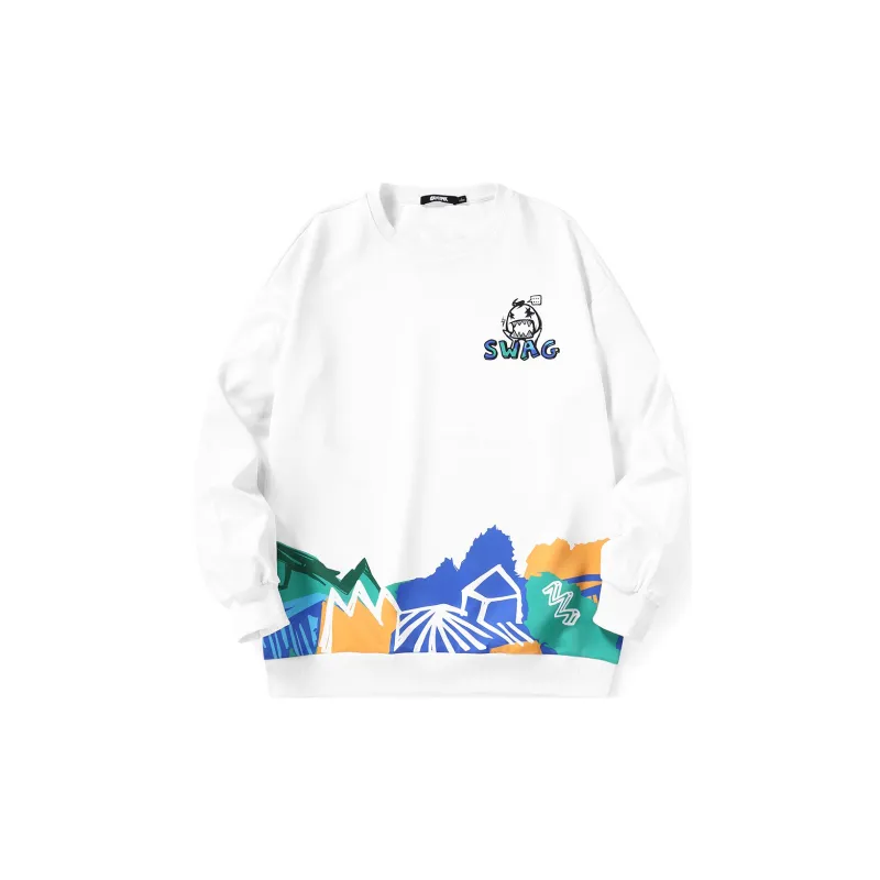 GENANX Crew Neck Loose Fit Regular Sweatshirt Unisex-6